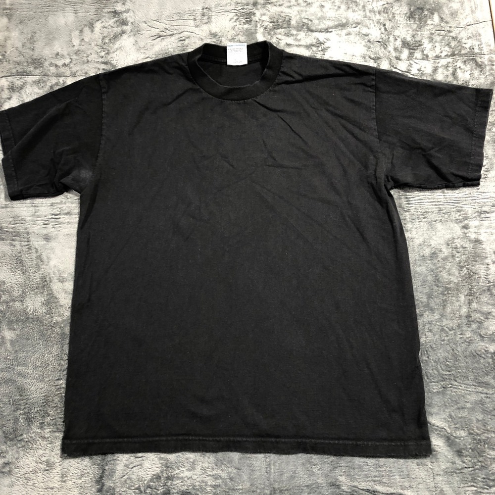Pro Club Heavy Weight T Shirt Mens XL Black Short Sleeve Crew Neck Blank Cotton‎